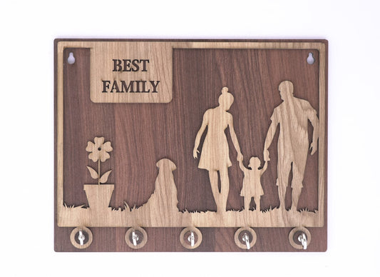 Best Family Wooden Keyholder