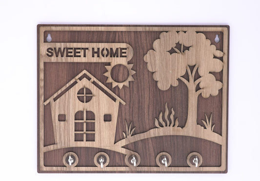 Seeet Home Wooden Keyholder