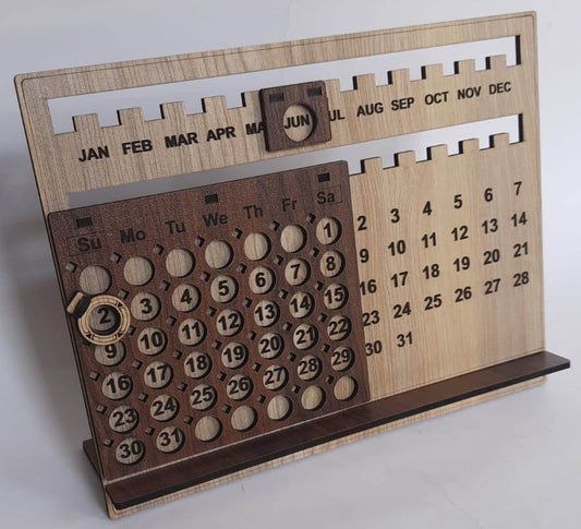 Wooden Life Time Calendar