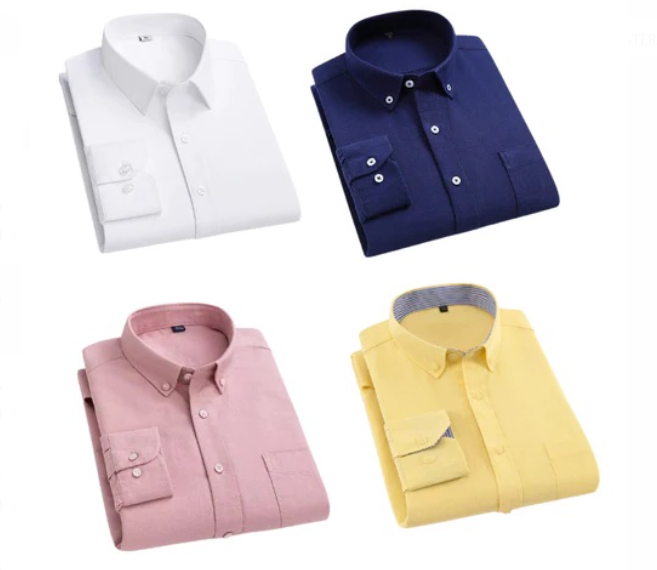 Mens Shirts (Multicolor, S) (Pack of 4)