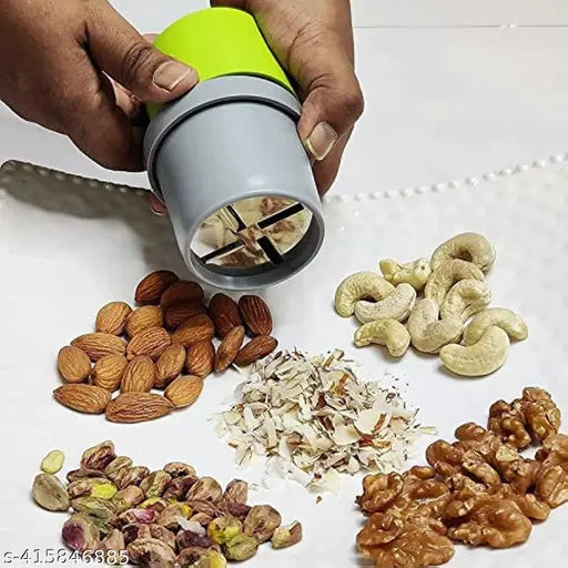 Dry Fruit Cutter & Slicer, Dryfruit Choppers for Kitchen, Dry Fruit Slicer for Kitchen gadgets Almond Slicer Cutter Dryfruit Cutter (Dry Fruits Cutter) - Plastic, Multicolor