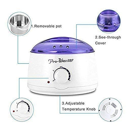 Pro Wax 100 Warmer, Warmer Hot Wax Heater for Hard, Strip And Paraffin Waxing, Wax Machine for Women, Wax Automatic Waxing Kit Temperature Regulator