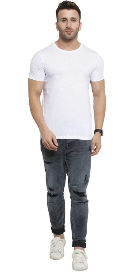 Best Selling Roundneck Half Sleeve Solid T-Shirt_For Summer