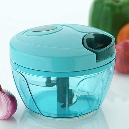 Vegetable Chopper for Kitchen, Onion Chopper, Onion Cutter, Vegetable Cutter for Kitchen (Multicolor) (500ml - 3 Blades)