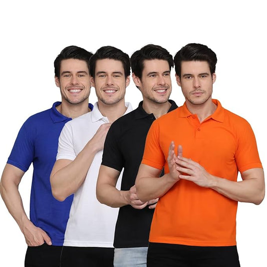 Pack of 3 Polo Neck T-Shirts