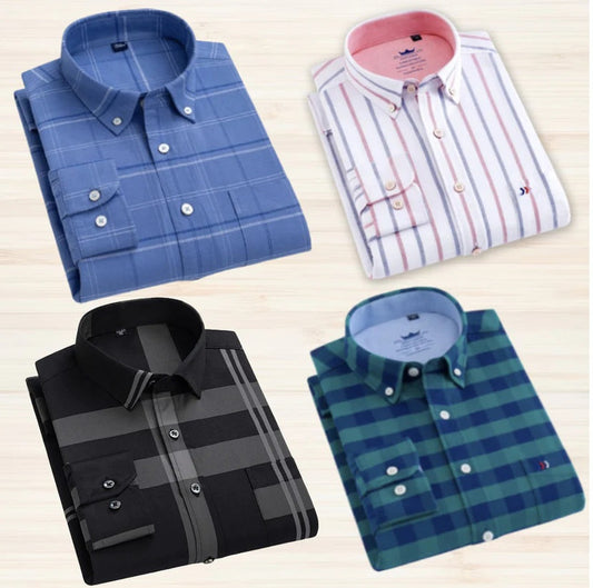 Pack of 4 Check Shirts