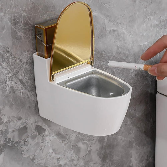 Decorative Fancy Wall Mounted Ashtray of Toilet-Shaped