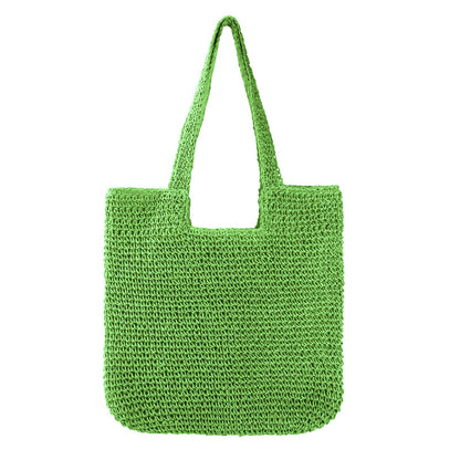 Vipost Straw Beach Tote Bag for Women Large Green Summer Woven Straw Bag Lightweight Sturdy Shoulder Handbags for Travel,Vacation